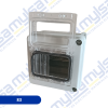 Thumbnail CAJA DE PASO IP54 PRESINTABLE CON RIEL Y VENTANA - 120X120X85MM0