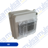 Thumbnail CAJA DE PASO IP54 PRESINTABLE CON RIEL Y VENTANA - 120X120X85MM0