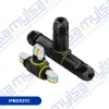Thumbnail CONECTOR EMPALME CON PRENSACABLES UNA ENTRADA DOS SALIDAS TIPO TEE TUBULAR0